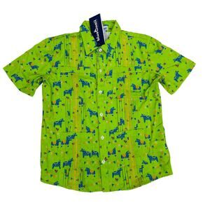 NWT Blue Quail Size 8 Fiesta Guayabera